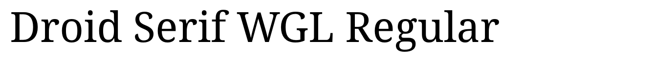 Droid Serif WGL Regular image
